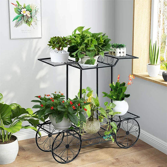 DecorBites™ 6-Tier Metal Plant Stand for Indoor & Outdoor Plants