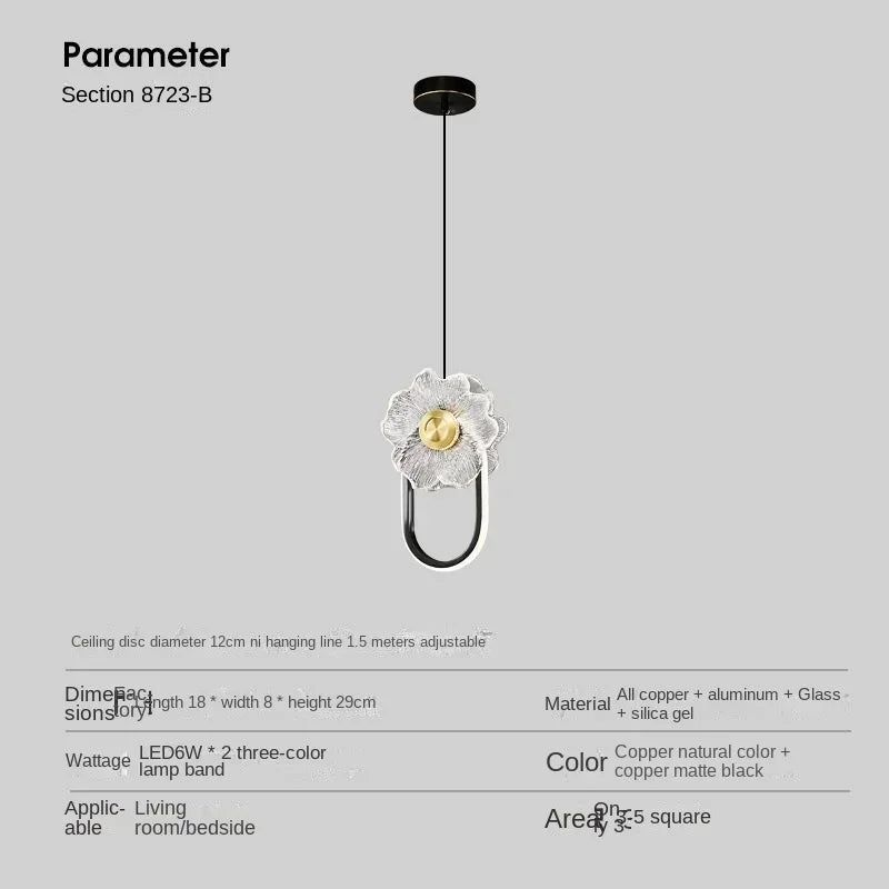 "DecorBites™ LED Glass Wall Lamp: Modern Home Decoration for Bedroom Living Room Corridor"