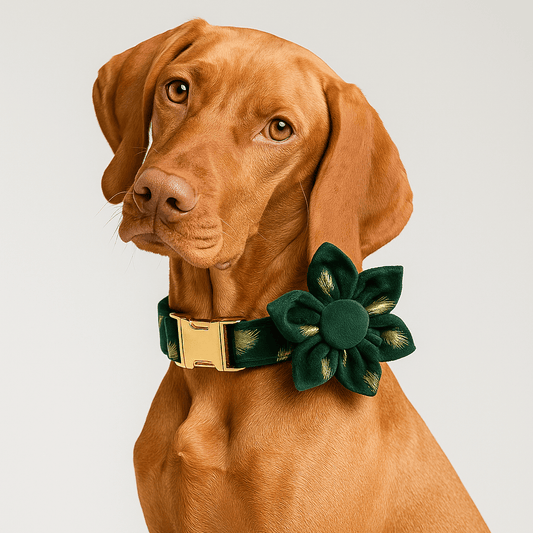 Green Feather Velvet Set