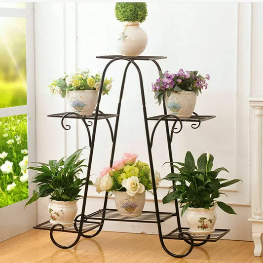 DecorBites™ Metal Plant Stand - 6 Tier Display Rack
