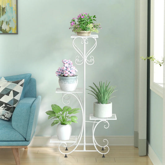 DecorBites™ Metal Plant Stand for 4 Flower Pots