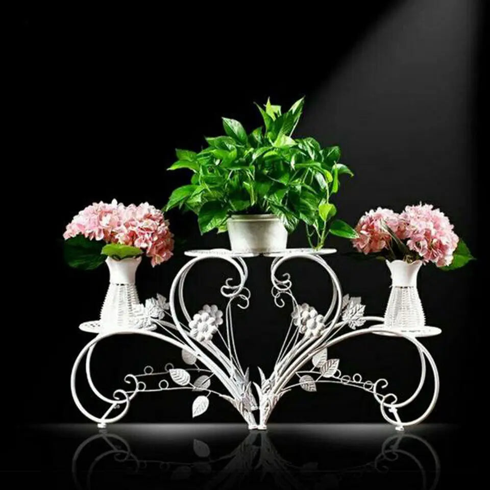 DecorBites™ Metal Plant Stand Set for 4 Potted Flowers