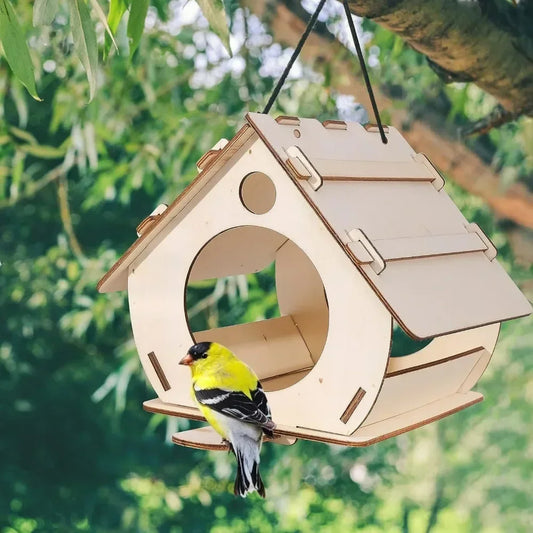 DecorBites™ Wooden Bird Feeders - DIY Outdoor Aviary
