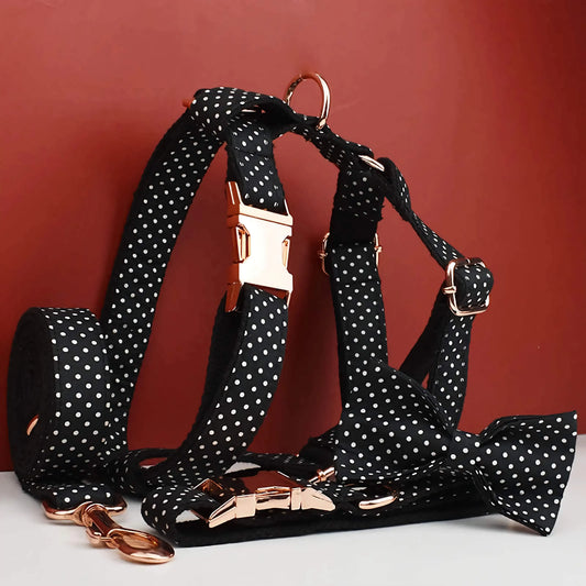 Black Polka Dot Print Set