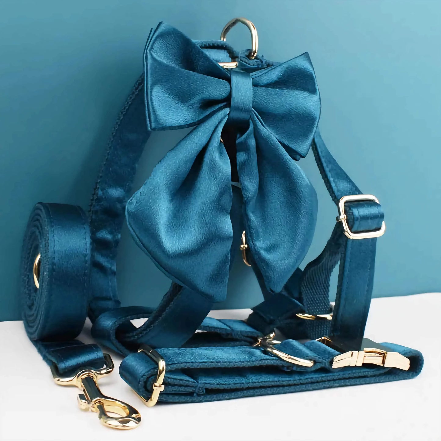 Blue Green Satin Set