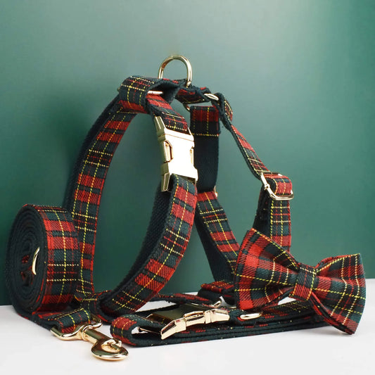 Red Tartan Christmas Set