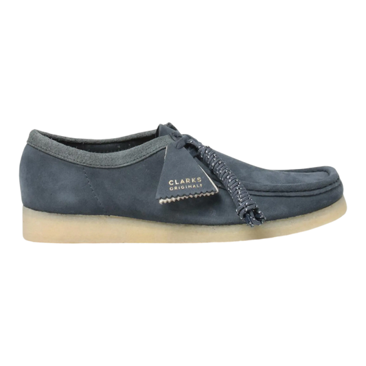 Clarks Originals Wallabee Men Casual Shoes Blue Suede