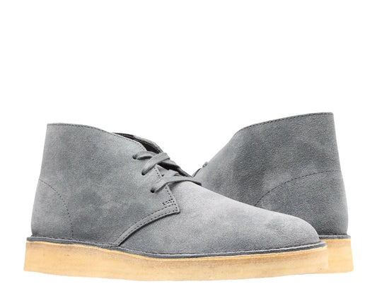 Clarks Originals Desert Coal Men Casual Chukka Boots Blue Suede