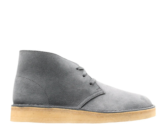 Clarks Originals Desert Coal Men Casual Chukka Boots Blue Suede