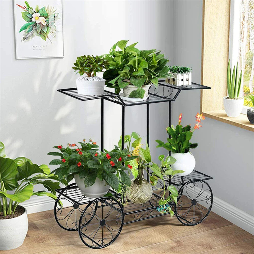 DecorBites™ 6-Tier Metal Plant Stand for Indoor & Outdoor Plants