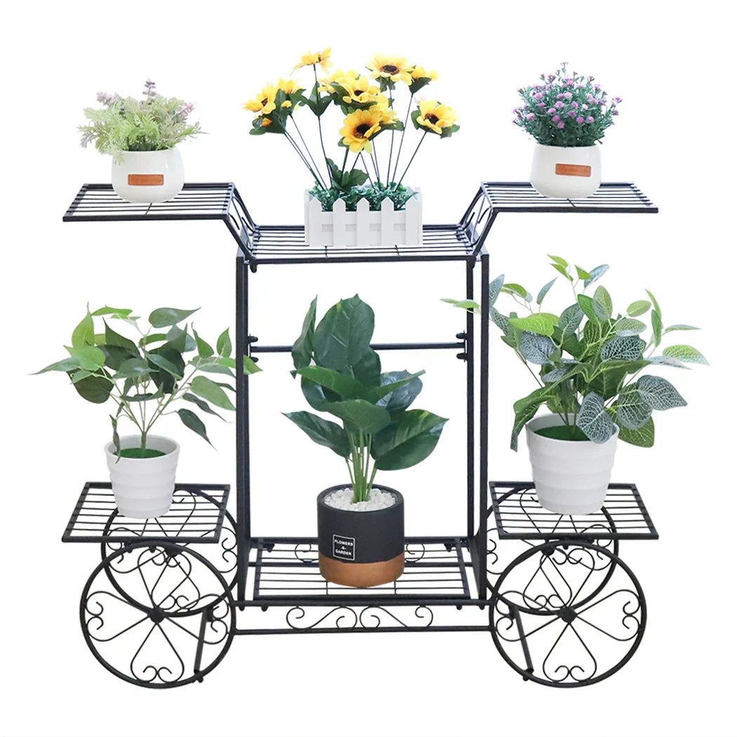 DecorBites™ 6-Tier Metal Plant Stand for Indoor & Outdoor Plants