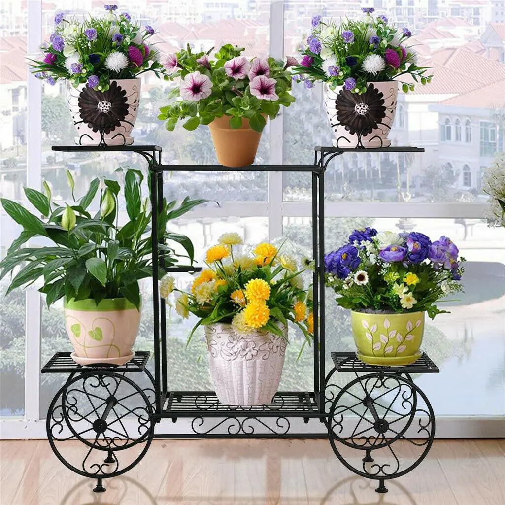 DecorBites™ 6-Tier Metal Plant Stand for Indoor & Outdoor Plants