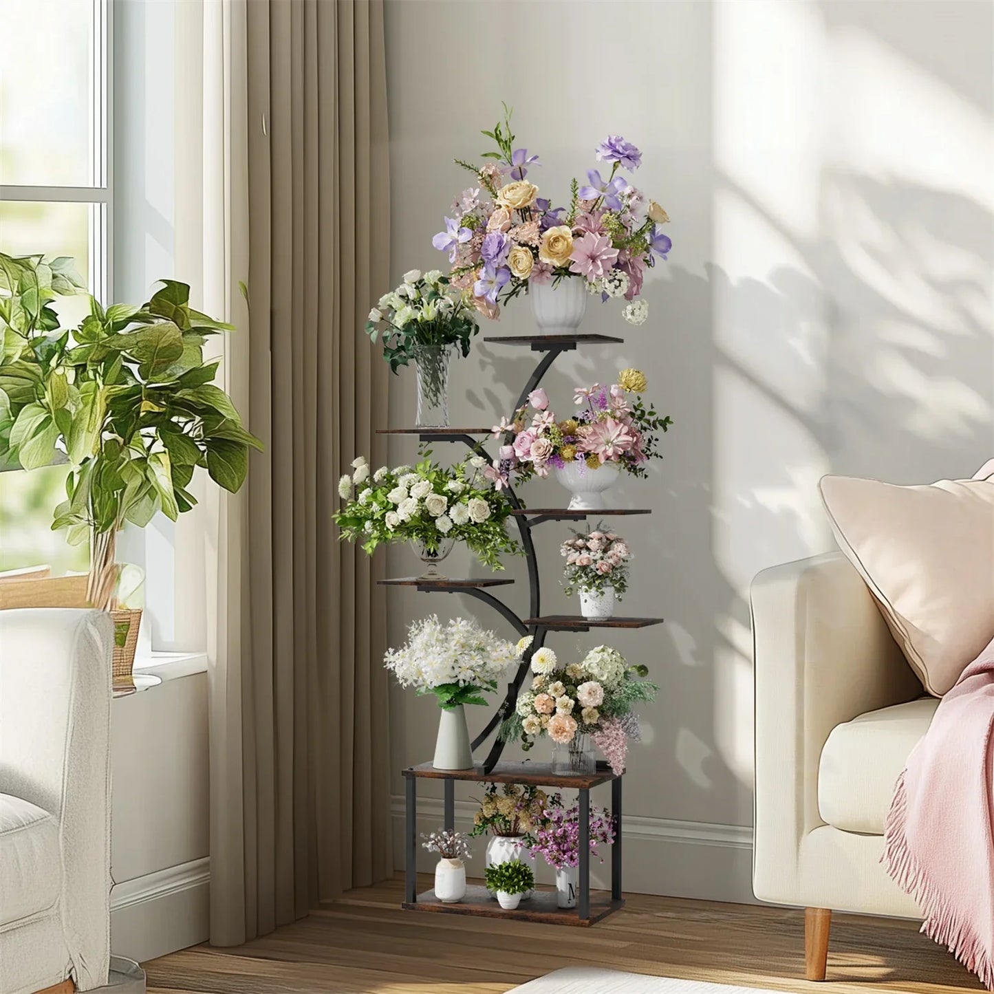 DecorBites™ 7 Tier Tree Plant Stand Display Rack