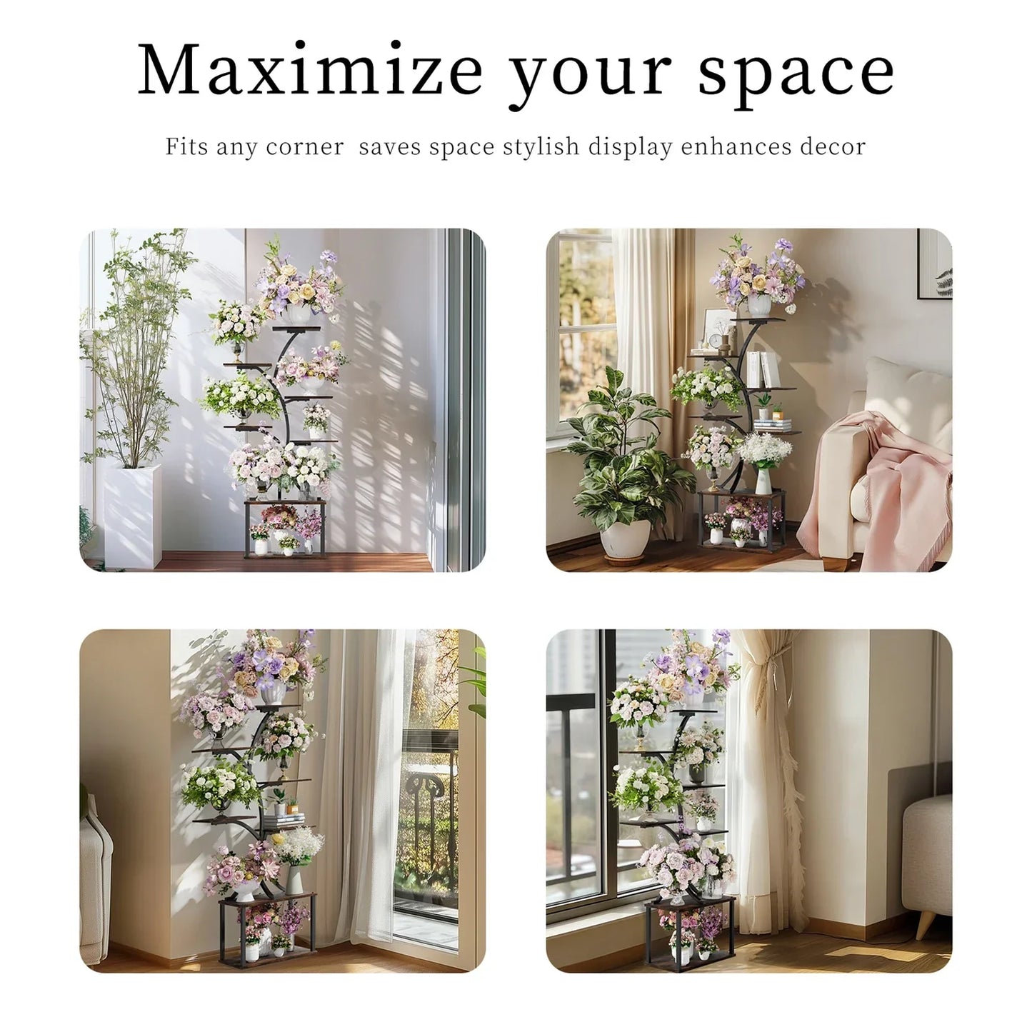 DecorBites™ 7 Tier Tree Plant Stand Display Rack