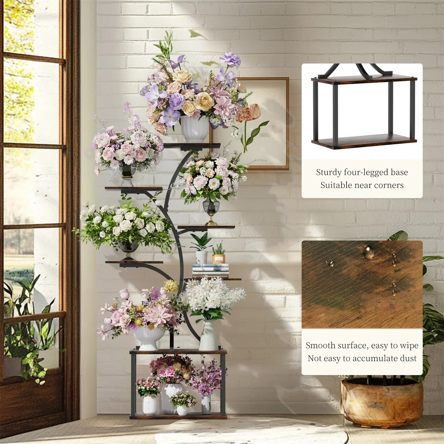 DecorBites™ 7 Tier Tree Plant Stand Display Rack
