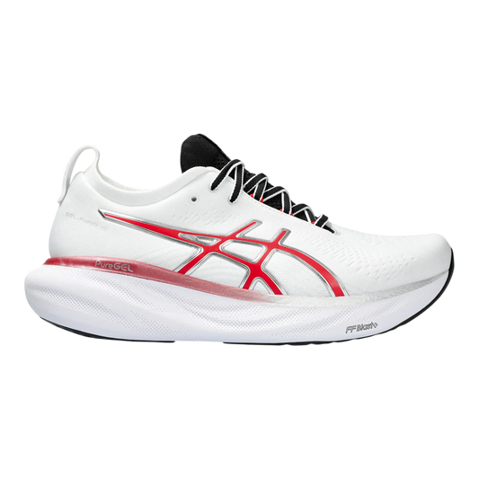 Asics GEL-Nimbus 25 Anniversary Men Running Sneakers White/Classic Red