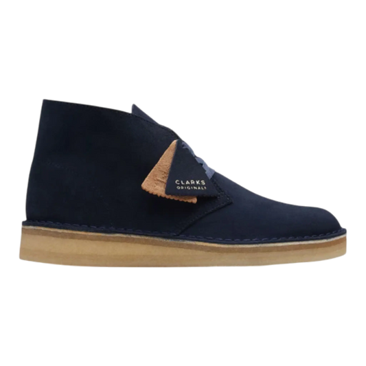 Clarks Originals Desert Coal Men Casual Chukka Boots Black Suede