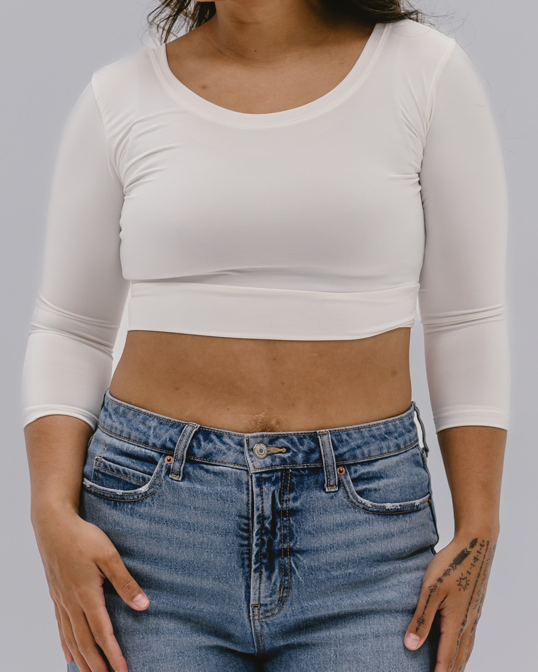 Elegant 3/4 Sleeve Halftee