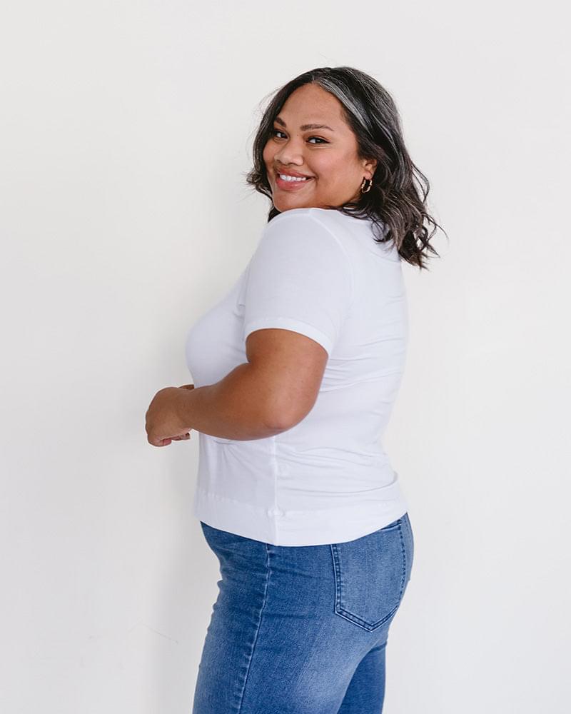 Crew Neck Boyfriend Full-Length - Layering Top