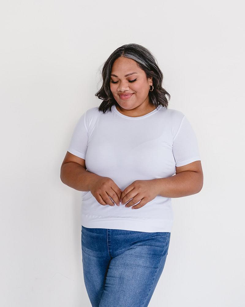 Crew Neck Boyfriend Full-Length - Layering Top