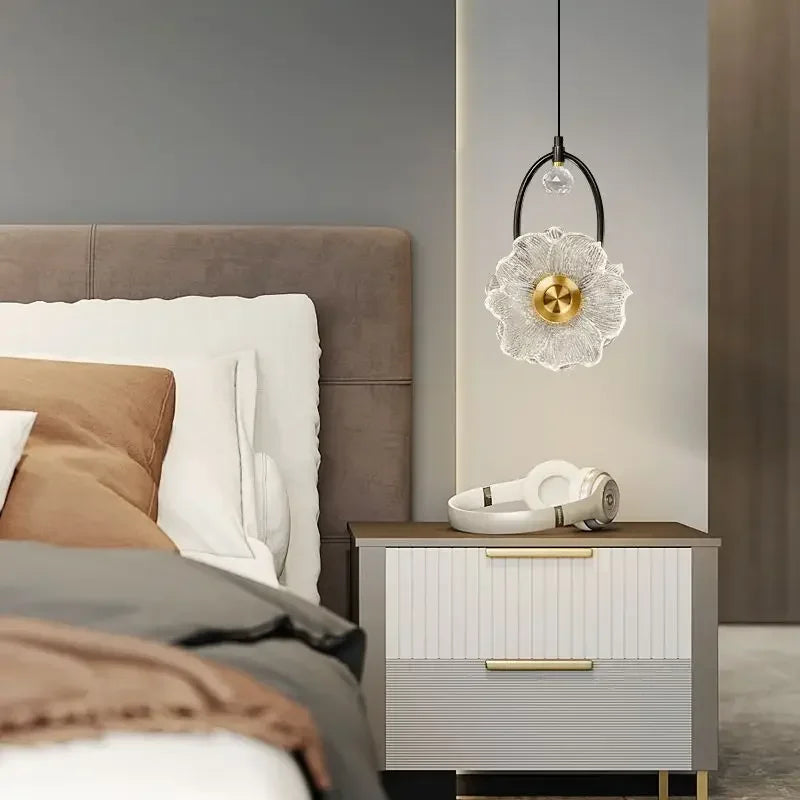 "DecorBites™ LED Glass Wall Lamp: Modern Home Decoration for Bedroom Living Room Corridor"
