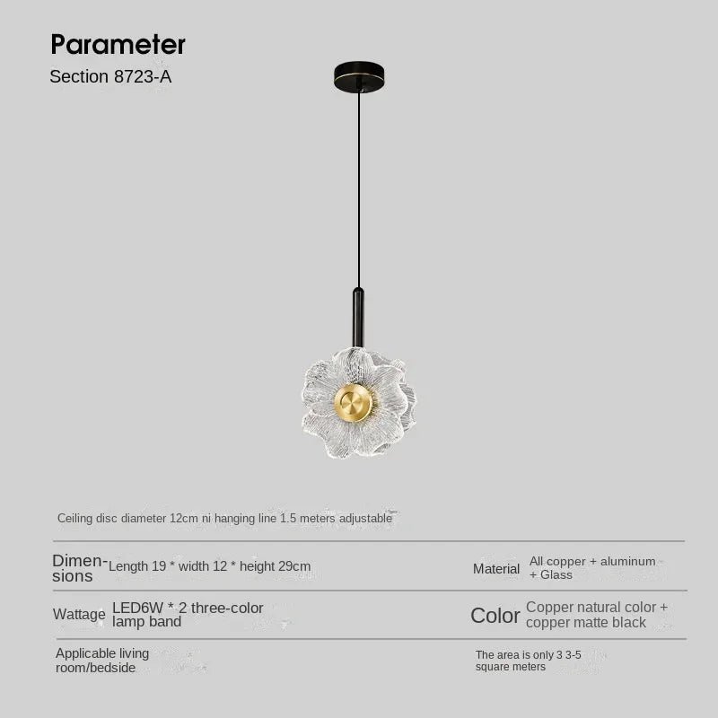 "DecorBites™ LED Glass Wall Lamp: Modern Home Decoration for Bedroom Living Room Corridor"
