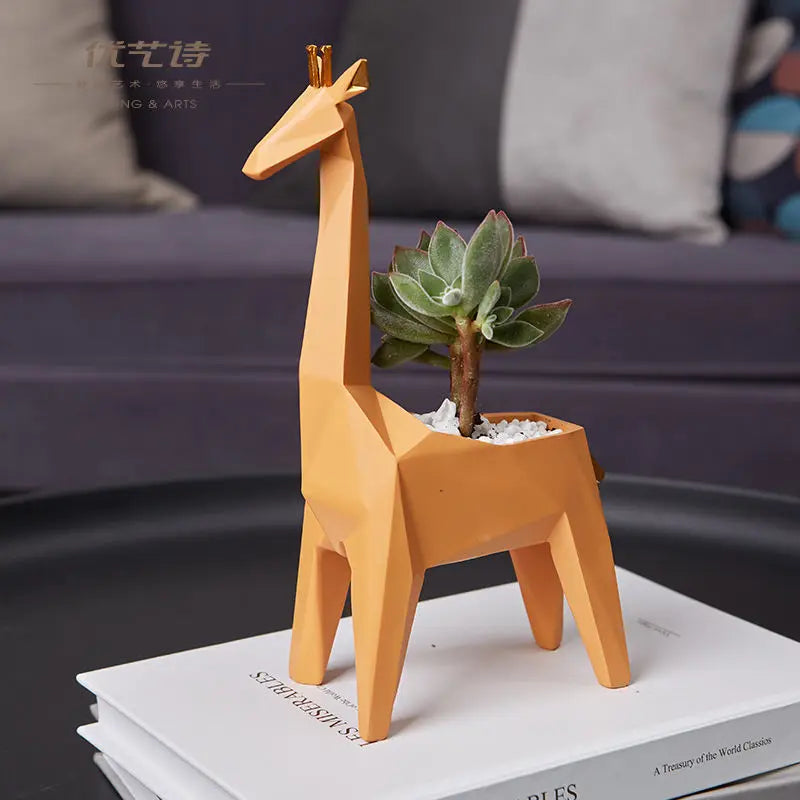 "DecorBites™ Giraffe 3D Papercraft Sculpture for Home & Office Decor - Handmade Origami Model"
