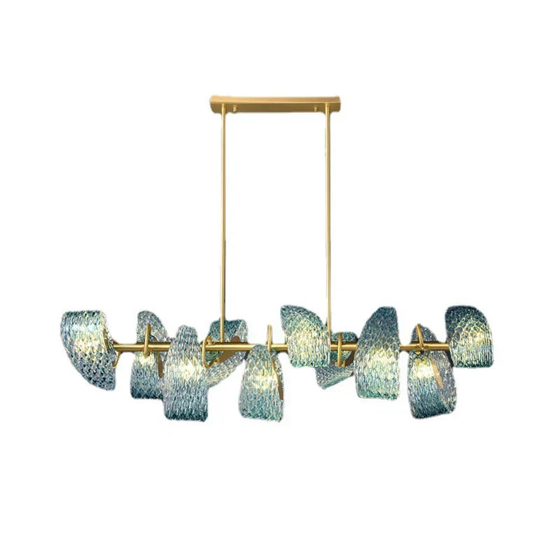 "DecorBites™ Glass Chandelier for Modern Dining Room Decor 2024"