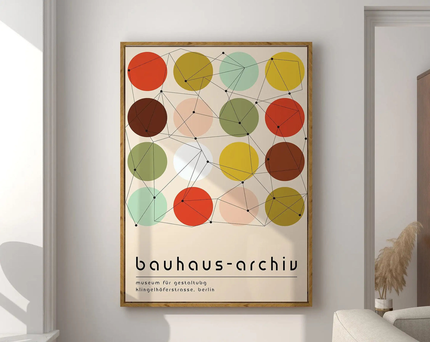 DecorBites™ Geometric Bauhaus Canvas Poster - Retro Home Decor