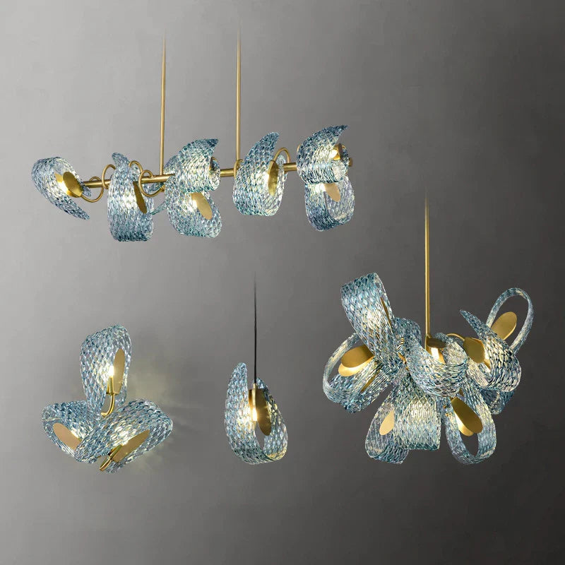 "DecorBites™ Glass Chandelier for Modern Dining Room Decor 2024"