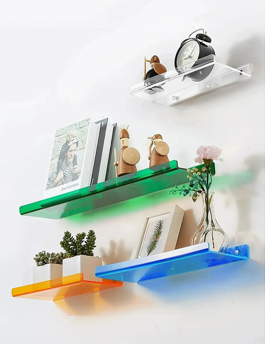 DecorBites™ Acrylic Wall Shelf Organizer for Home Decor