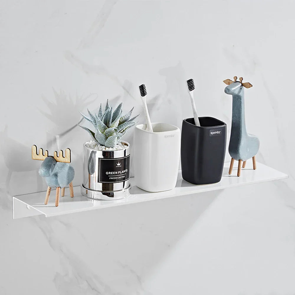 DecorBites™ Aluminum Floating Shelves for Bathroom and Kitchen