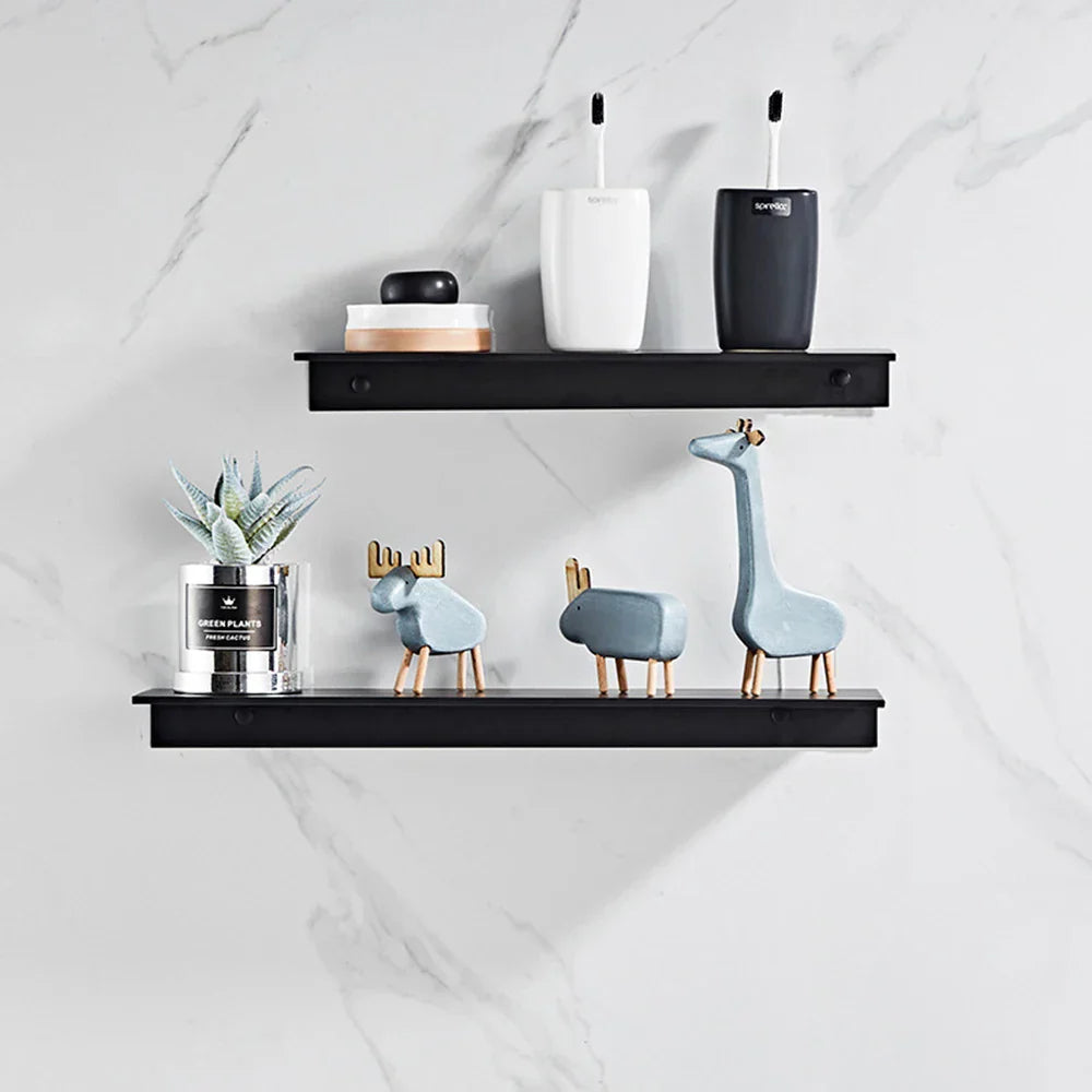 DecorBites™ Aluminum Floating Shelves for Bathroom and Kitchen