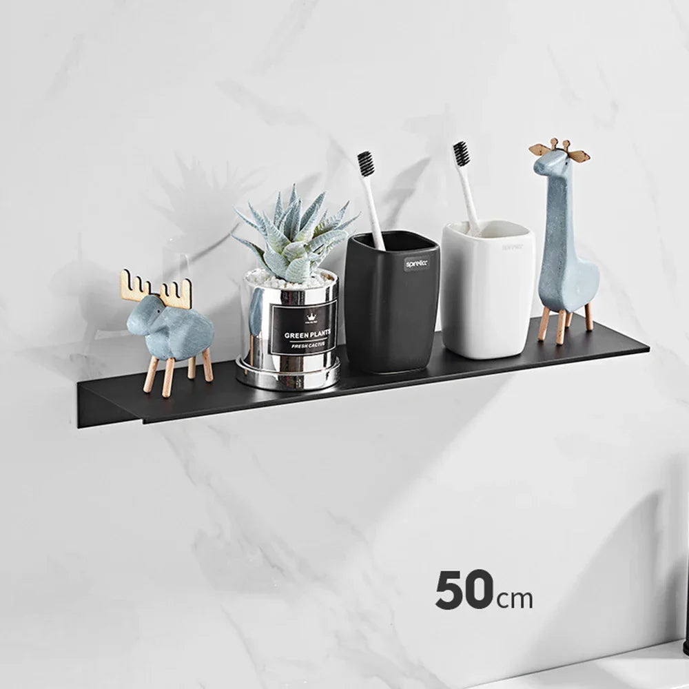 DecorBites™ Aluminum Floating Shelves for Bathroom and Kitchen
