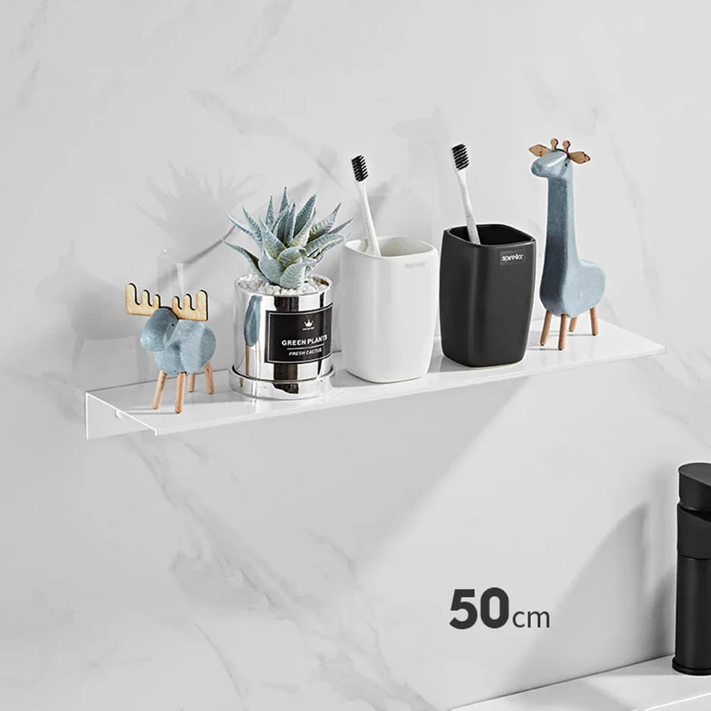 DecorBites™ Aluminum Floating Shelves for Bathroom and Kitchen