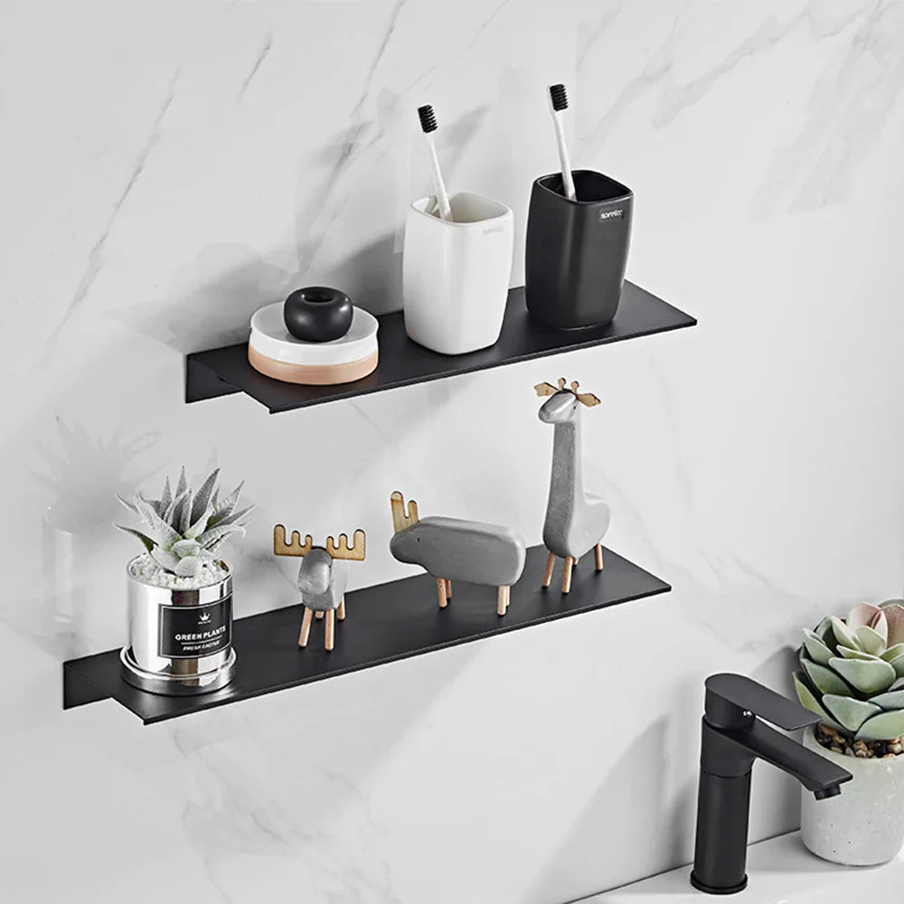 DecorBites™ Aluminum Floating Shelves for Bathroom and Kitchen
