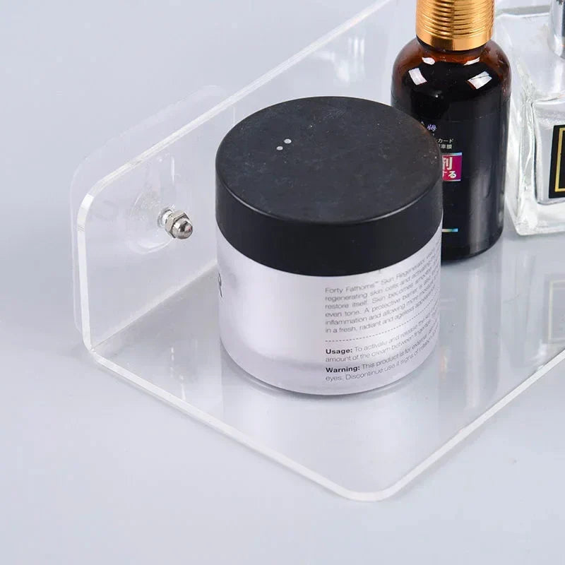 DecorBites™ Clear Acrylic Wall Shelf Organizer, 20-50cm