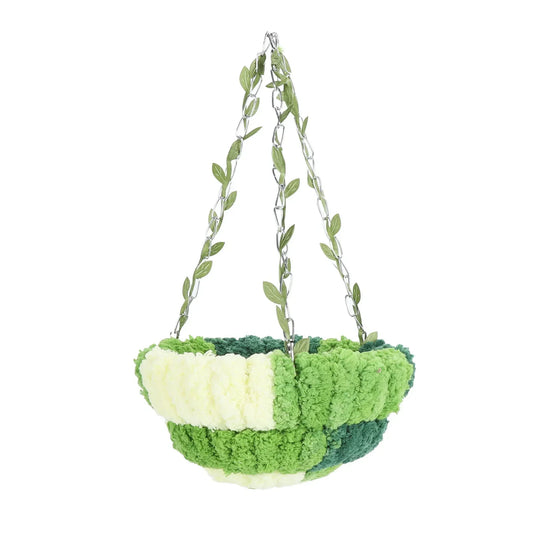 DecorBites™ Cozy Coral Fleece Parrot Hammock - Green