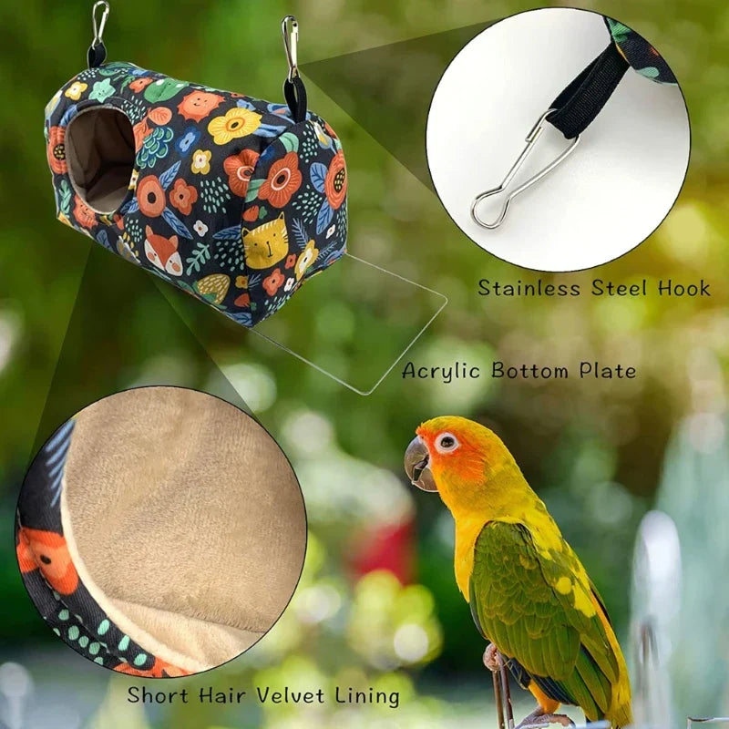 DecorBites™ Cozy Hanging Hammock for Small Pets