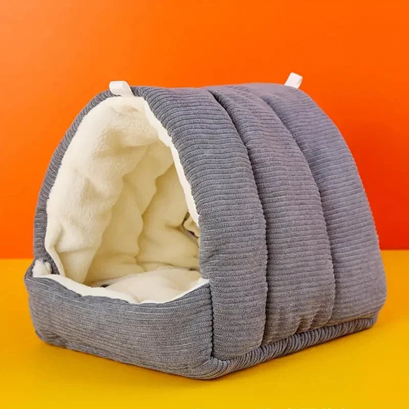 DecorBites™ Cozy Parrot Cage Hanging Hut Bed