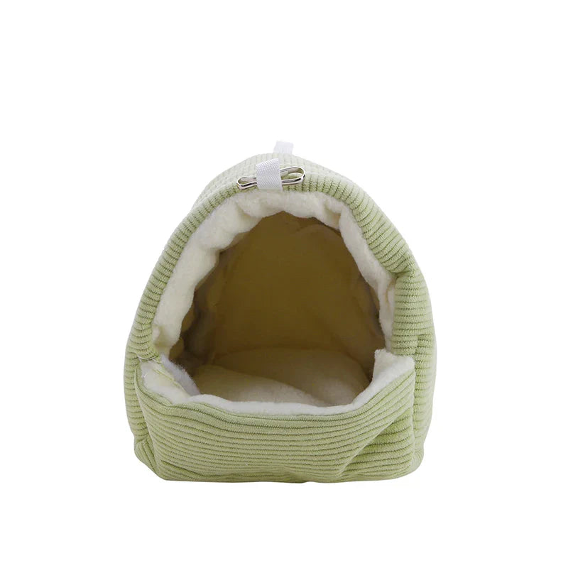 DecorBites™ Cozy Parrot Cage Hanging Hut Bed