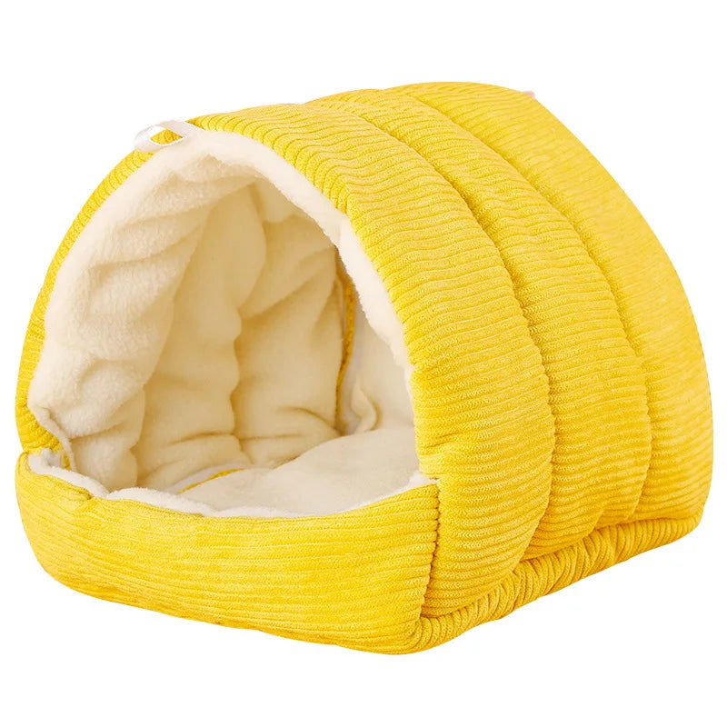 DecorBites™ Cozy Parrot Cage Hanging Hut Bed