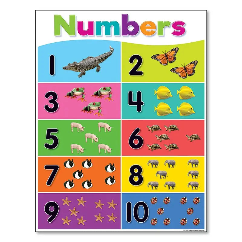 DecorBites™ Alphabet Educational Poster for Kids - Math & English