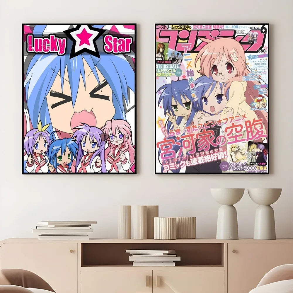 DecorBites™ Anime Lucky Star Girl Poster - Waterproof Home Decor