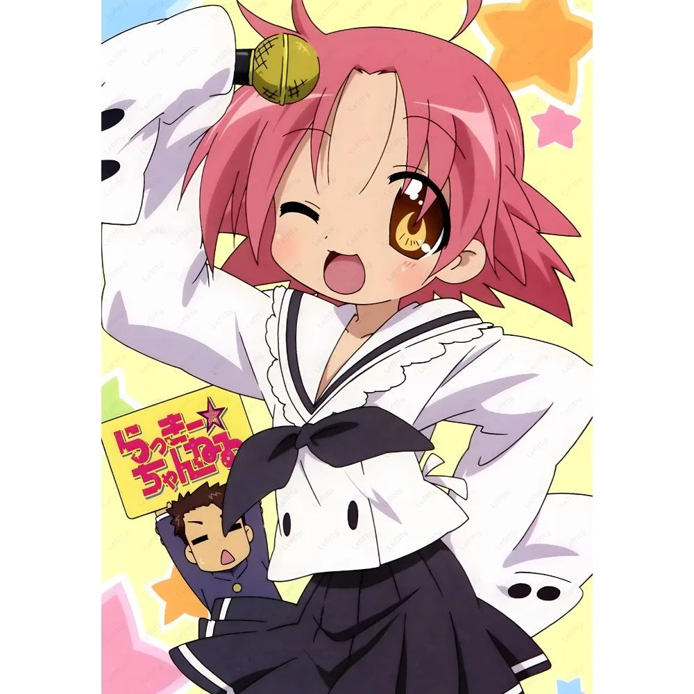 DecorBites™ Anime Lucky Star Girl Poster - Waterproof Home Decor