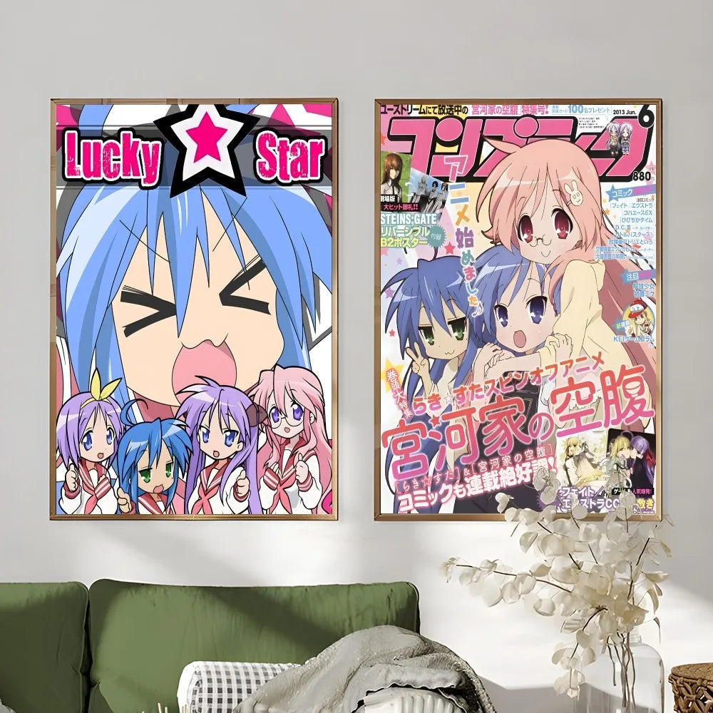 DecorBites™ Anime Lucky Star Girl Poster - Waterproof Home Decor