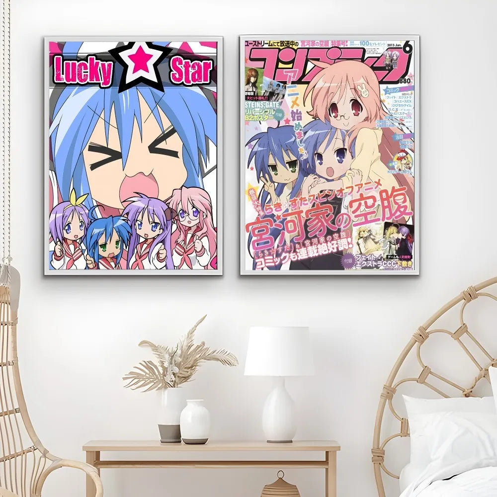 DecorBites™ Anime Lucky Star Girl Poster - Waterproof Home Decor