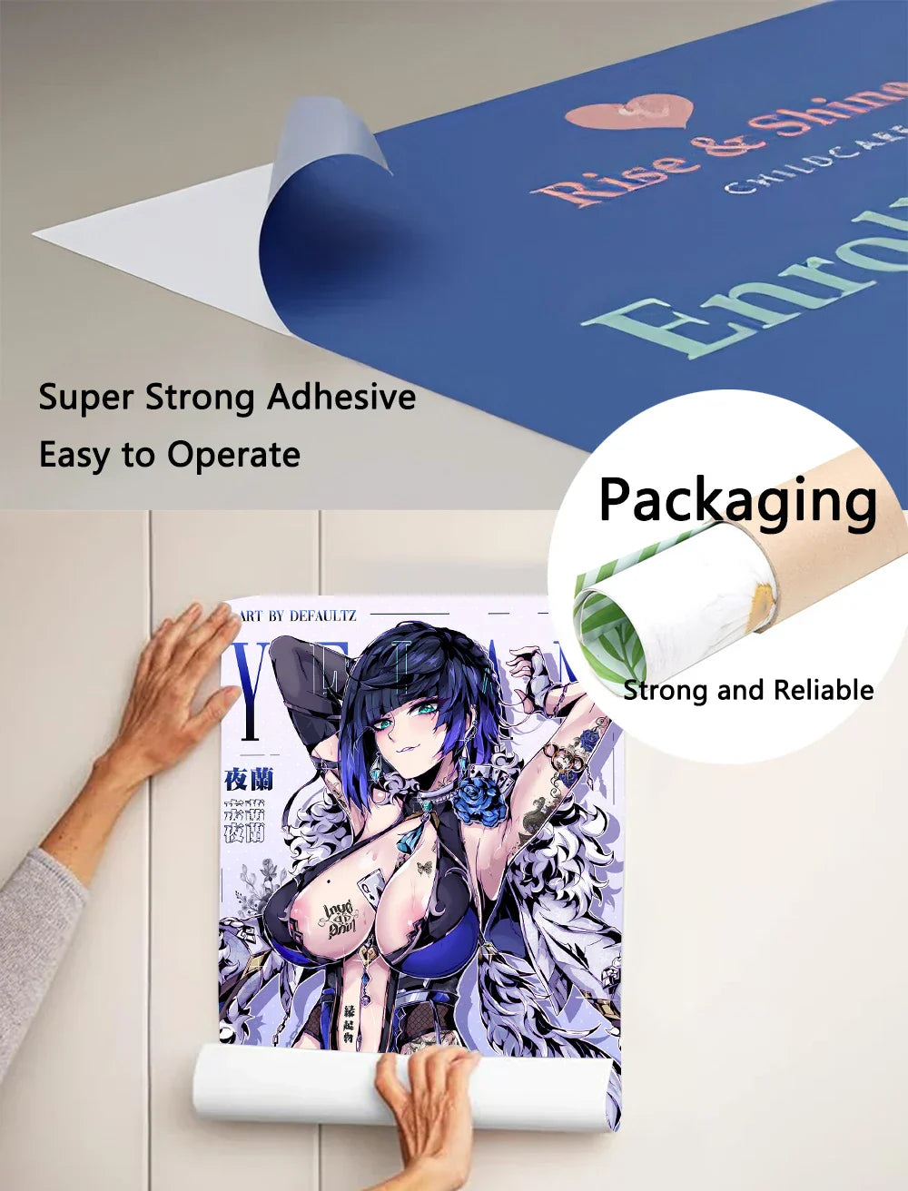 DecorBites™ Anime Lucky Star Girl Poster - Waterproof Home Decor