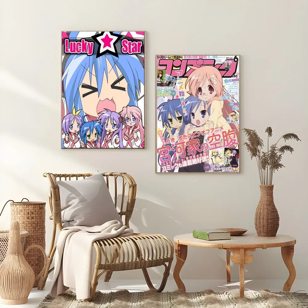 DecorBites™ Anime Lucky Star Girl Poster - Waterproof Home Decor