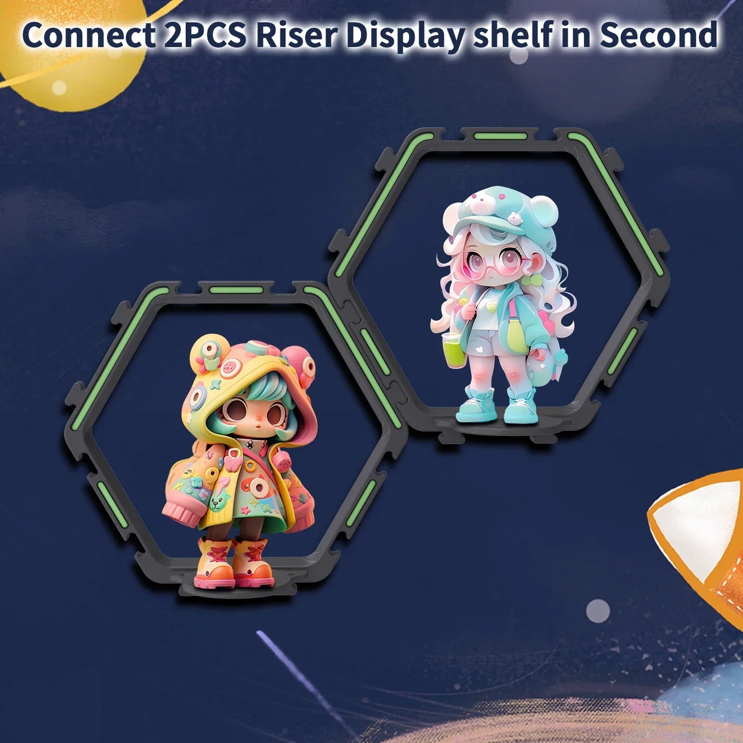 DecorBites™ Floating Display Shelf for Collectible Toys